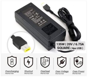 CARGADOR 135W 20/6.75A SQUARE (USB)