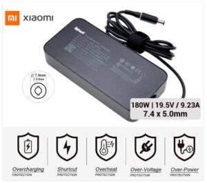 CARGADOR XIAOMI COMPATIBLE | 19.5V / 9.23A | 7.4 x 5.0mm | 180W