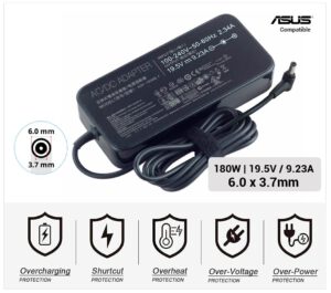 CARGADOR ASUS | 19.5V / 9.23A | 6.0 x 3.7mm | 180W