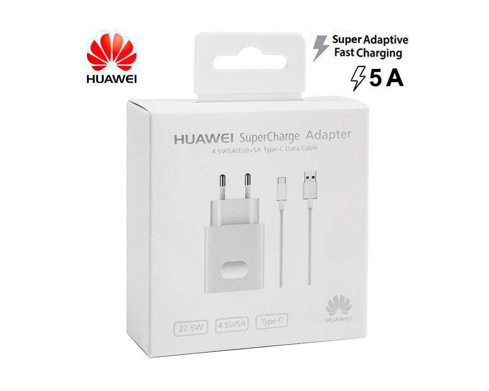 CARGADOR HUAWEI SUPERCHARGE TIPO C 22.5W CON CABLE TIPO C
