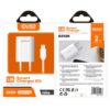 CARGADOR LIGHTNING | 2 EN 1 | BLANCO