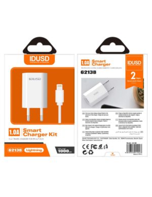 CARGADOR LIGHTNING | 2 EN 1 | BLANCO