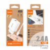 CARGADOR ECO CHARGER 2.4A 12W + CABLE 1M. USB A LIGHTNING IDUSD D172B