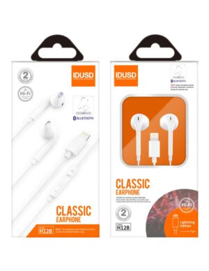 AURICULARES MANOS LIBRES BLUETOOTH CONECTOR LIGHTNING | BLANCO