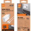 ECO CARGADOR RÁPIDO PD USB-C 20W + PD TIPO C IDUSD D126B