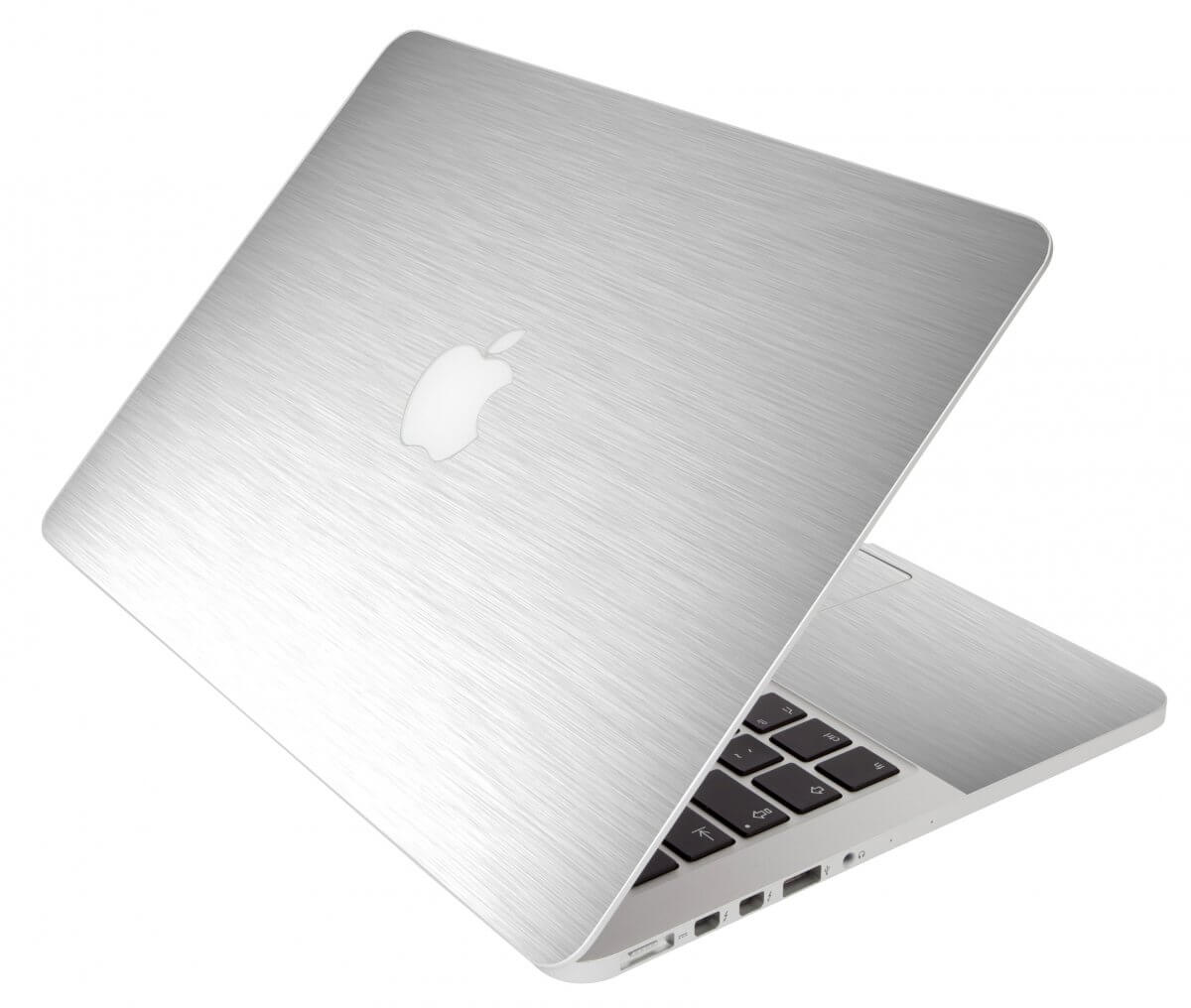 VINILO SKIN APPLE MACBOOK AIR 13" A1466 ALUMINIO GRIS TEXTURIZADO