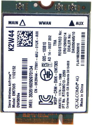 TARJETA MODEM WWAN 4G LTE SIERRA WIRELESS AIRPRIME EM7305 | K2W44