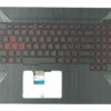 CARCASA SUPERIOR PALMREST CON TECLADO INGLES ASUS ROG FX504 FX504GD FX504GE FX504GM FX80 FX80GM FX505 SERIES ROJO RETROILUMINADO | 90NR00J3-R31AR1