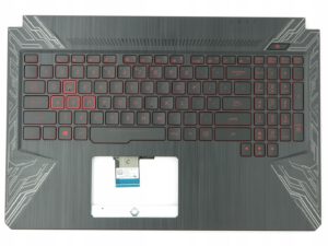 CARCASA SUPERIOR PALMREST CON TECLADO INGLES ASUS ROG FX504 FX504GD FX504GE FX504GM FX80 FX80GM FX505 SERIES ROJO RETROILUMINADO | 90NR00J3-R31AR1