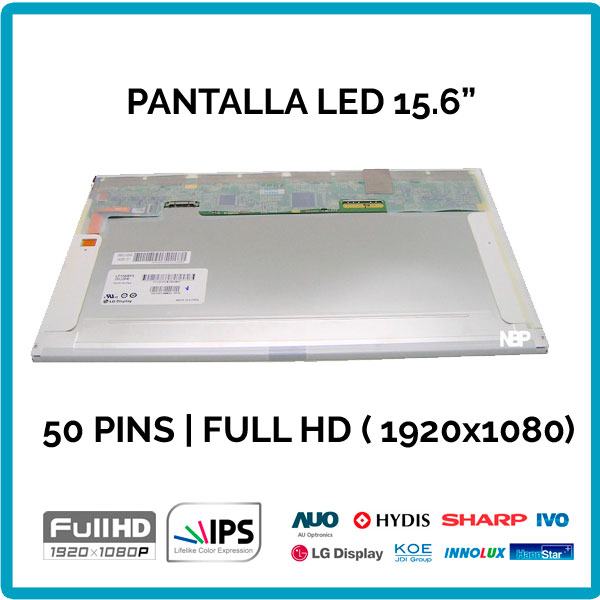 Pantalla 15.6" LED IPS | FULL HD | 50 PINS