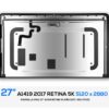PANTALLA iMAC 27" A1419 RETINA 5K 2017 | LM270QQ1 (SD)(C1) / 661-07323