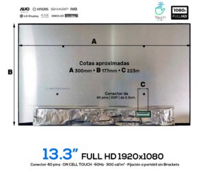 PANTALLA 13.3" | INNOLUX N133HCQ-G71 REV. C1