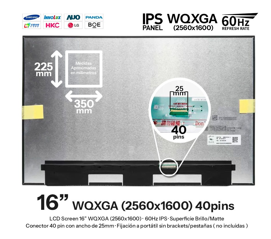 PANTALLA 16 AUO B160QAN02.W