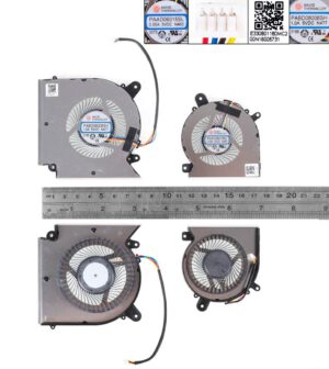 PAR DE VENTILADORES CPU + GPU MSI GL66 N477 GF66 GF76 MS-1583 | PABD08008SH PAAD06015SL