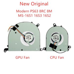 PAR DE VENTILADORES CPU + GPU MSI MODERN PS63 8RC 8M MS-16S1 16S3 16S2 SERIES | BS5005HS-U3J/U3I