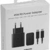 SAMSUNG TRAVEL ADAPTER SUPER FAST CHARGING 2.0 45W TIPO C + CABLE TIPO C A TIPO C 1M. ( 5A )
