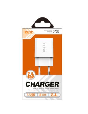 CARGADOR SMART CHARGER 5V 2.4A 12W | D70B