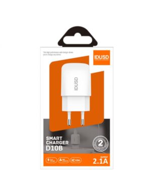 CARGADOR SMART CHARGER 2.1A 10W | BLANCO