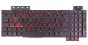 TECLADO ESPAÑOL ASUS ROG FX504 FX504GD FX504GE FX504GM FX80 FX80GM FX505 SERIES ROJO RETROILUMINADO | V170762HS1 0KNR0-661PRU00