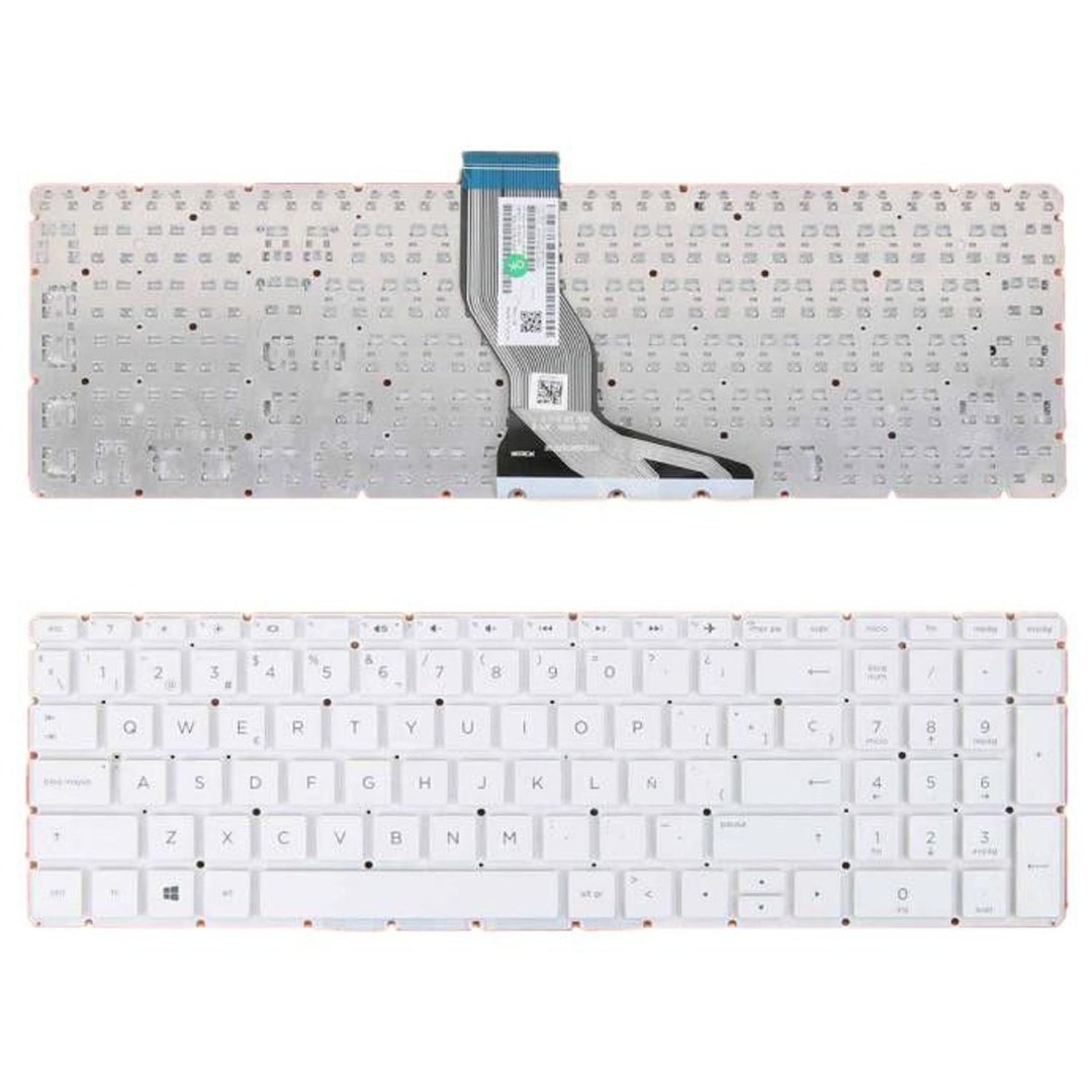 TECLADO ESPAÑOL HP PAVILION 15-BS 15-BW 15-BR 15-CD 250 G6 255 G6 SERIES BLANCO SIN MARCO | 809031-071 ( TECLA ENTER PEQUEÑA )