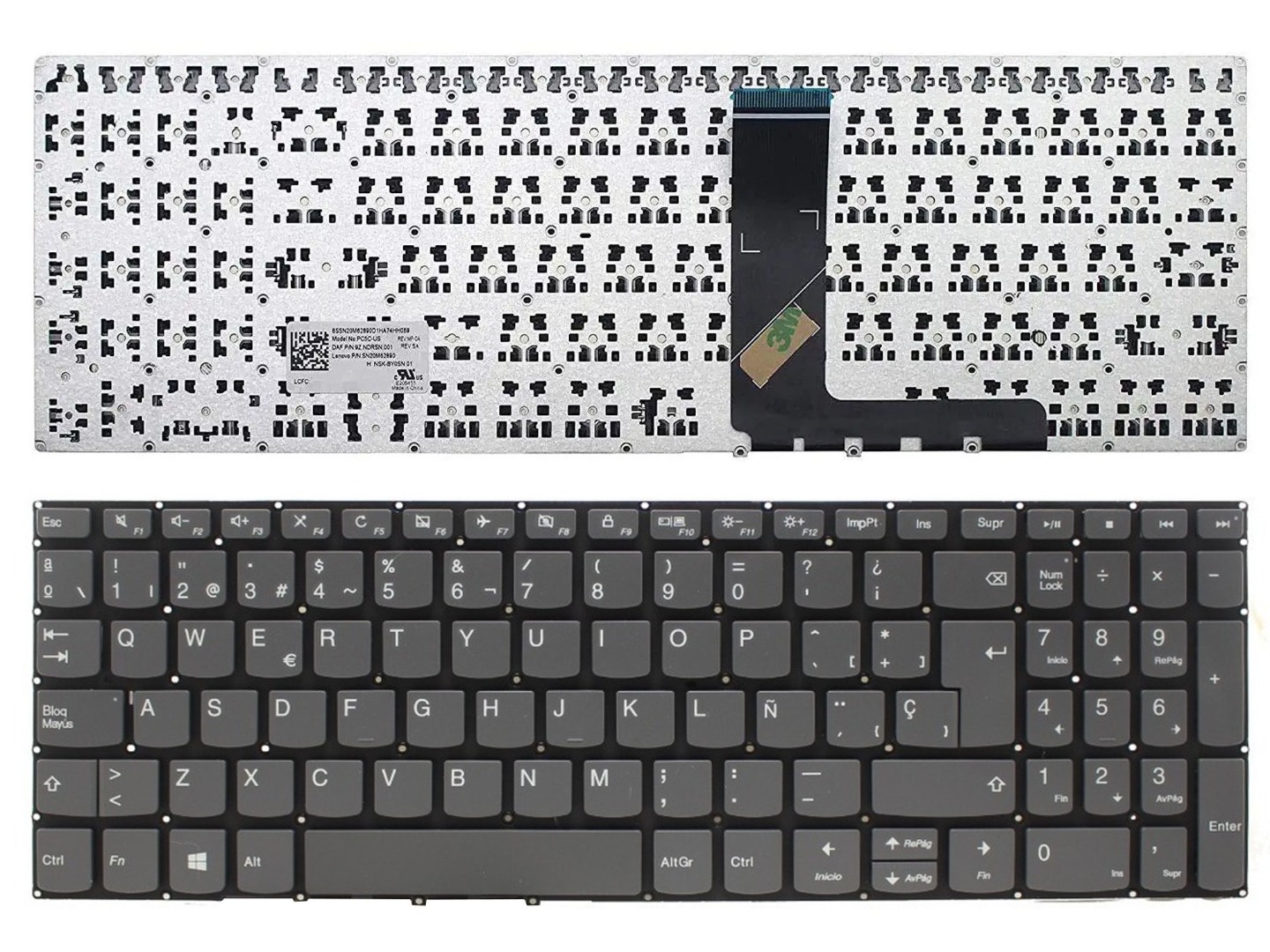 TECLADO ESPAÑOL LENOVO IDEAPAD 330S-15IKB 330-15IKB S340-15IIL S145-15IWL SERIES