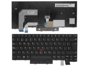 TECLADO ESPAÑOL PORTATIL LENOVO THINKPAD T470 T480 A475 A485 SERIES CON POINT STICK Y CON RETROILUMINACION | 01AX364