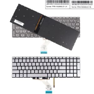 TECLADO LATINO HP PAVILION 250 G7 255 G7 15-CN 15-CS 15-CR 15-CW 15-CX 15-DR 17-BY 17-CA SERIES SIN MARCO RETROILUMINADO COLOR PLATA | AE09U010 787766-020