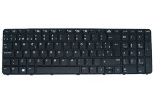 TECLADO ESPAÑOL PORTATIL HP PROBOOK 450 G3 455 G3 450 G4 455 G4 470 G3 470 G4 SERIES CON MARCO NEGRO NO RETROILUMINADO Y SIN POINTSTICK | 9Z.NCGSQ.500 NSK-CZ5SQ 00 837549-BG1