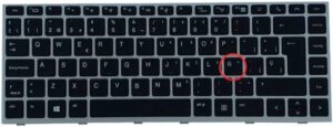 TECLADO ESPAÑOL PORTATIL HP ELITEBOOK 840 G5 846 G5 745 G5 SERIES CON MARCO GRIS NO RETROILUMINADO Y SIN POINTSTICK | L14377-161 L11307-07