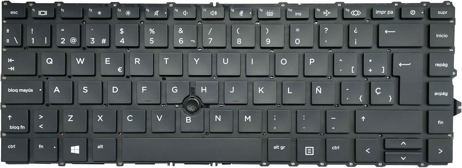 TECLADO ESPAÑOL PORTATIL HP ELITEBOOK 840 G7 840 G8 845 G7 845 G8 745 G7 745 G8 ZBOOK FIREFLY 14 G7 G8 SERIES CON POINTSTICK · L87607-071 M07090-071