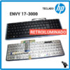 TECLADO ESPAÑOL HP | ENVY 17-3200 | NEGRO | SIN MARCO | RETROILUMINADO