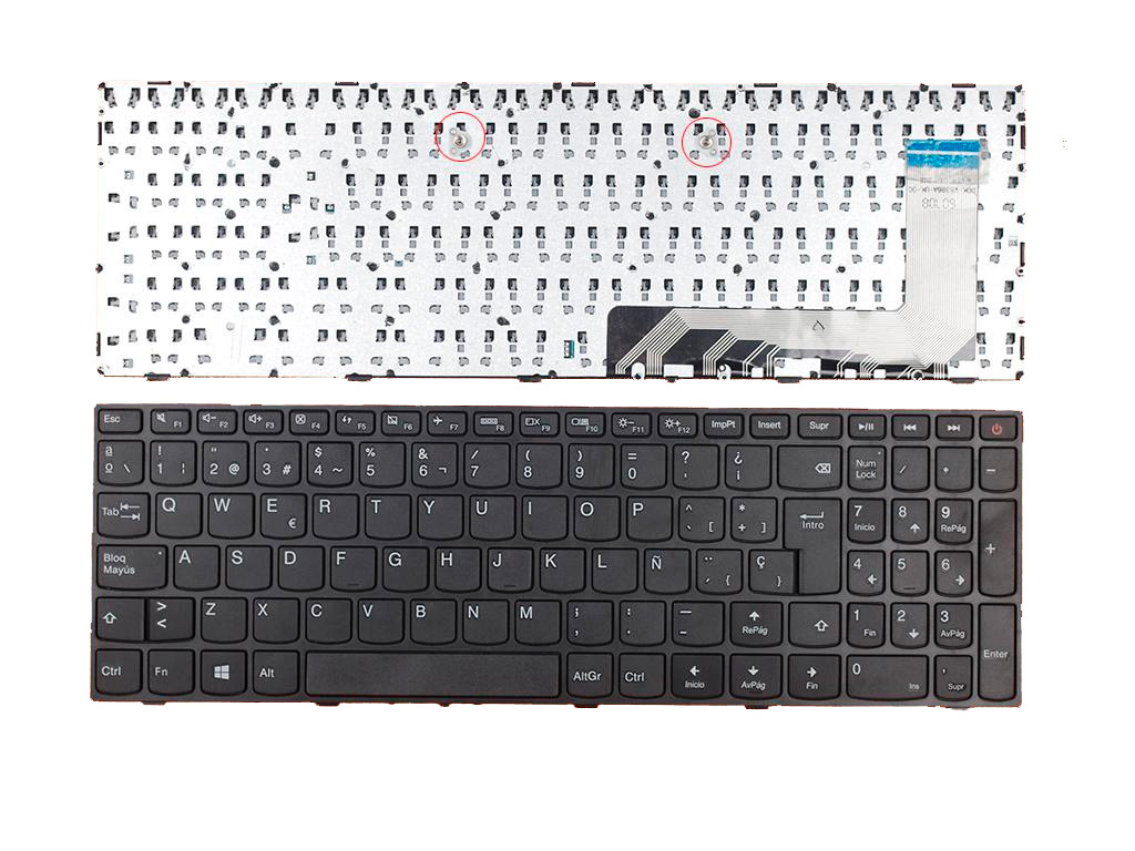 TECLADO ESPAÑOL LENOVO IDEAPAD 110-15ISK SERIES | CON MARCO