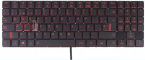 TECLADO ESPAÑOL LENOVO LEGION Y7000 Y7000P Y530 Y540 SERIES RETROILUMINADO TECLAS ROJAS