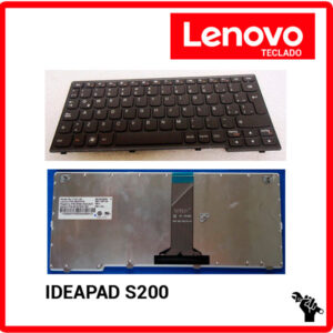 TECLADO ESPAÑOL LENOVO | IDEAPAD S200 | NEGRO | CON MARCO NEGRO