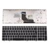 TECLADO ESPAÑOL HP | ELITEBOOK 8560P | NEGRO | CON MARCO GRIS | CON POINT STICK