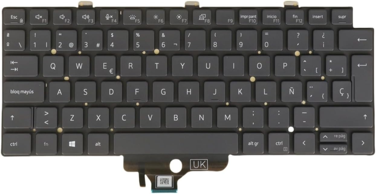 TECLADO ESPAÑOL PORTATIL DELL LATITUDE 5320 5330 5340 7320 7330 SERIES RETROILUMINADO · 07VYMJ 7VYMJ