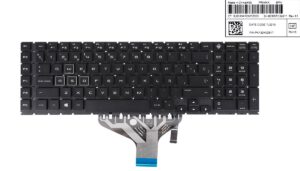 TECLADO ESPAÑOL HP OMEN 17-CB TPN-C144 SERIES RETROILUMINADO COLOR NEGRO LETRAS BLANCAS