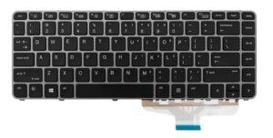 TECLADO US HP ELITEBOOK FOLIO 1040 G3 SERIES NEGRO CON MARCO GRIS RETROILUMINADO | 844423–001 FA04-A1 JY-K908-008-009-010