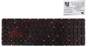 TECLADO ESPAÑOL ACER NITRO 5 AN515-51 AN515-52 AN515-53 AN515-41 AN515-42 SERIES SIN MARCO RETROILUMINADO ROJO | LG5P_A52BRL CNY NKI151306B G5P_A53BRL CNY NKI151306FT