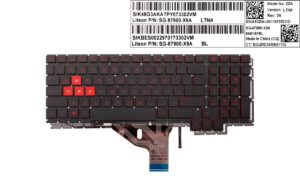 TECLADO HP OMEN 15-CE SERIES SIN MARCO | LA SG-87900-X9A SN6167BL