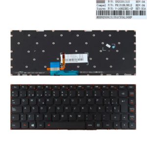 TECLADO ESPAÑOL LENOVO IDEAPAD YOGA 700-14ISK SERIES NEGRO SIN MARCO | 25215079 PK131382A20