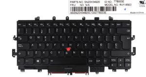 TECLADO ESPAÑOL LENOVO YOGA X1 1ª GENERACION 2016 SERIES RETROILUMINADO | 01AW910 00JT871 FRU01AW910 FRU00JT871 46M.04PKB.0083 SN20H34920