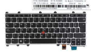 TECLADO ESPAÑOL LENOVO YOGA Y370 SERIES MARCO PLATEADO Y RETROILUMINADO | 01HX110