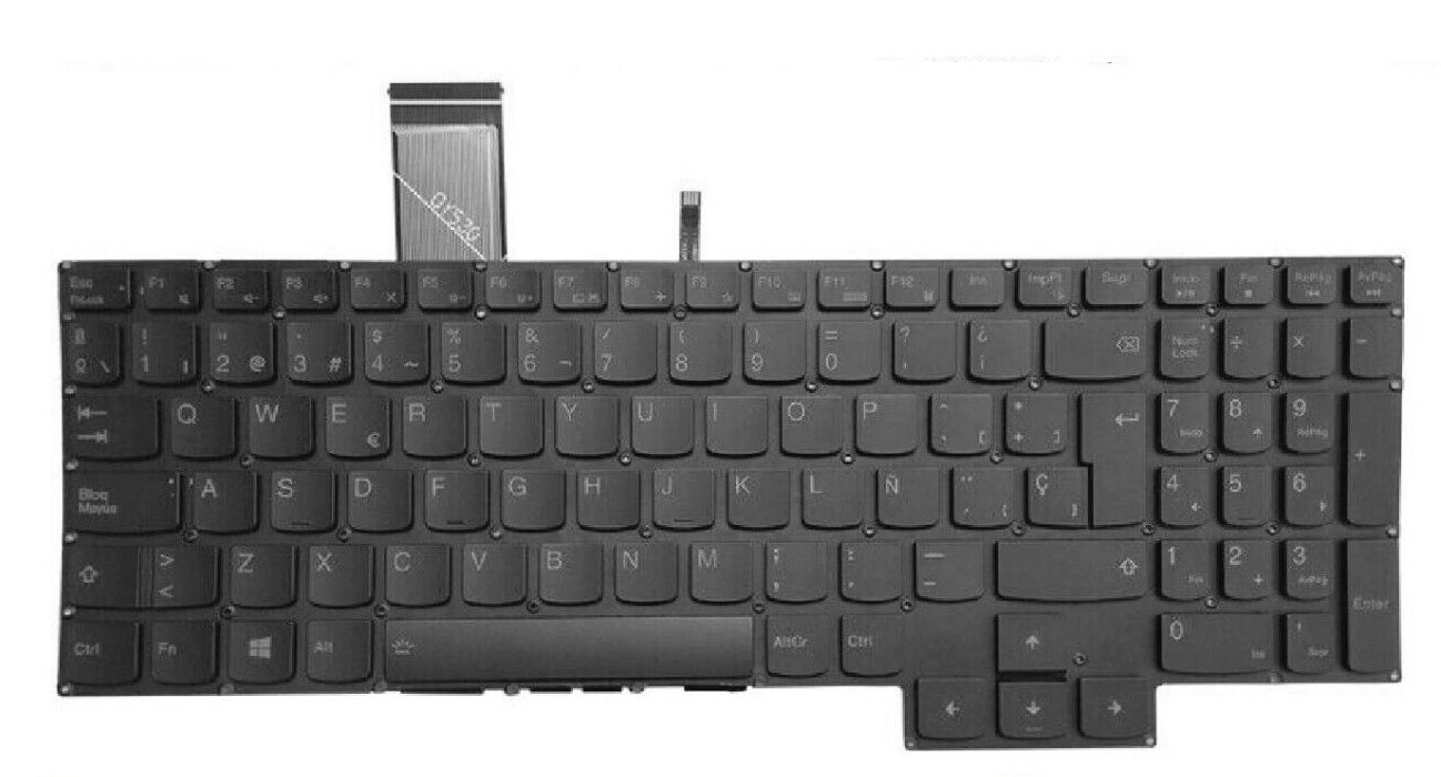 TECLADO ESPAÑOL LENOVO LEGION Y7000 R7000 Y7000P R7000P AÑO 2020 SERIES COLOR BLANCO RETROILUMINADO