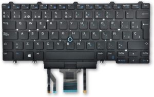 TECLADO ESPAÑOL PORTATIL DELL LATITUDE E5450 E5470 E7450 E7470 7480 7490 5480 5488 SERIES RETROILUMINADO CON POINTSTICK | G30V9 0G30V9