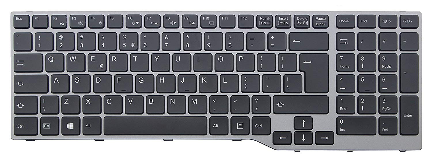 TECLADO INGLES FUJITSU LIFEBOOK E753 E754 E756 SERIES