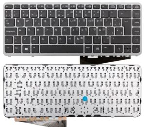 TECLADO ESPAÑOL HP ELITEBOOK 840 G1 840 G2 850 G1 850 G2 855 G2 ZBOOK 14 SERIES | NEGRO CON FRAME GRIS