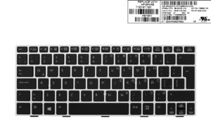 TECLADO LATINO HP ELITEBOOK REVOLVE 810 G1 SERIES CON MARCO RETROILUMINADO | LA 90.4XF07.L1E