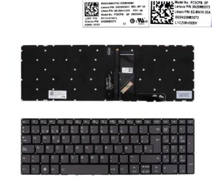 TECLADO LENOVO IDEAPAD 320-15ABR 320-15IAP 320-15AST SERIES | GRIS SIN MARCO RETROILUMINADO