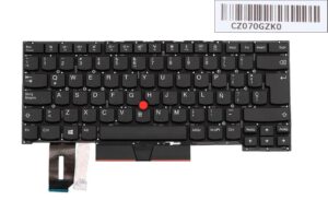 TECLADO ESPAÑOL LENOVO THINKPAD T490S T495S SERIES RETROILUMINADO Y CON POINT STICK MARCO NEGRO · 02HM424